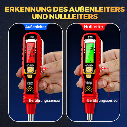 Berührungsloser Spannungsprüfer mit LCD-Anzeige