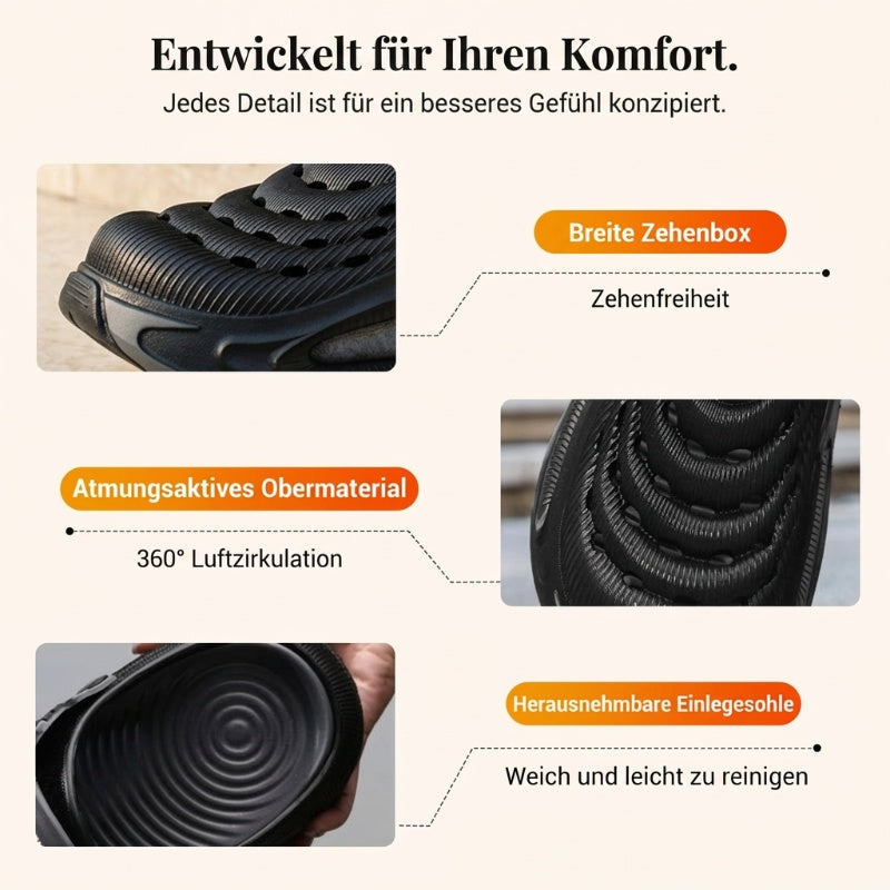 Herren Zehentrenner mit Plateau & Doppelfarben – weiche Sohle, bequem & stylisch – ideal für Strand, Sport & Freizeit