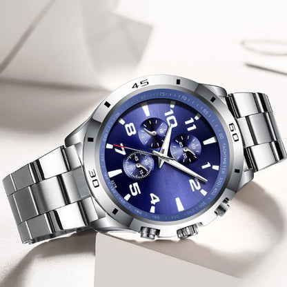 ⌚Modische wasserdichte leuchtende Quarzuhr