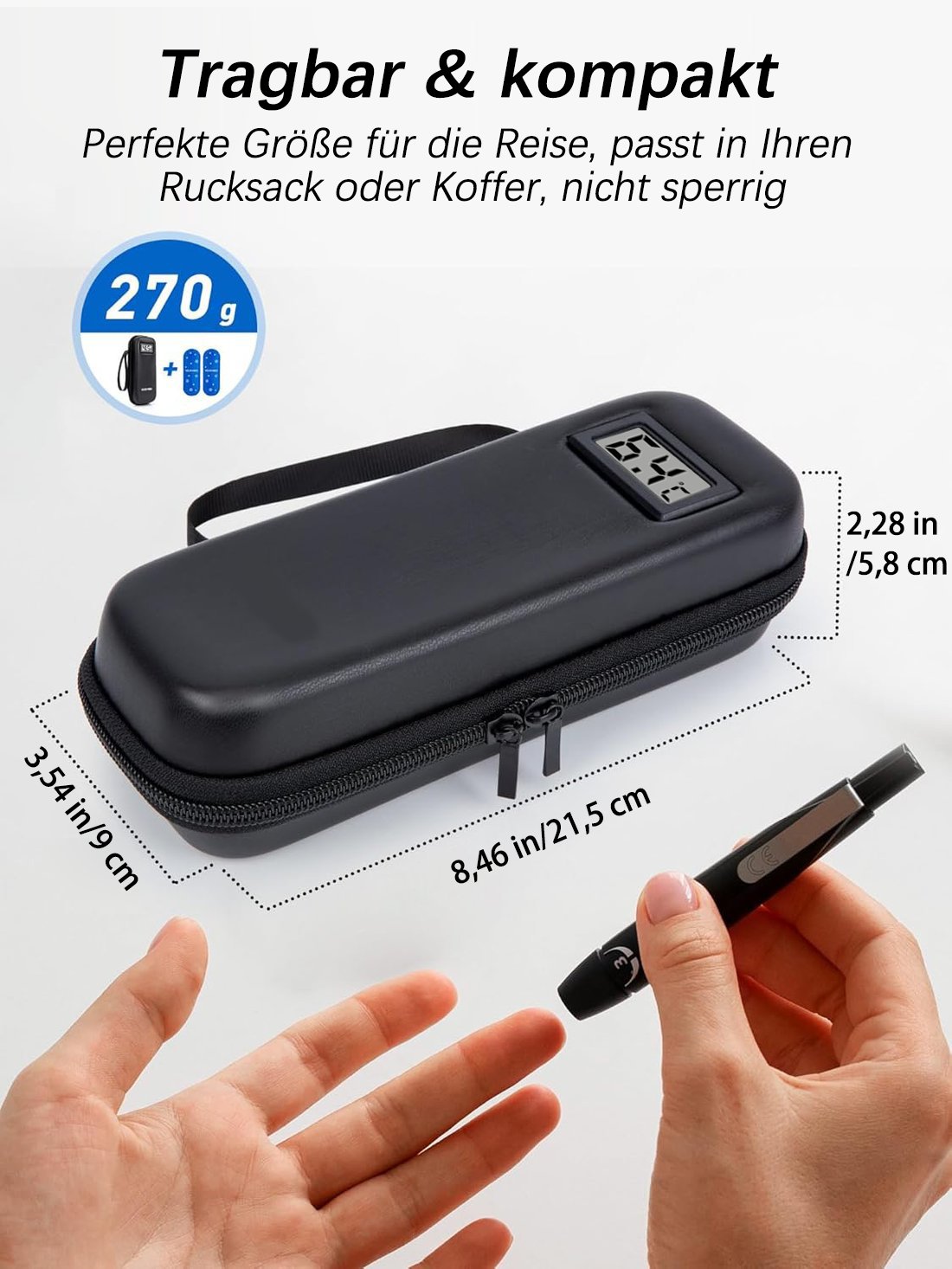 ✨ NUR HEUTE: 50% RABATT 🔥 Insulin-Kühltasche mit Temperaturanzeige