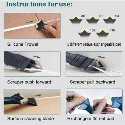 🔥1 + 1 GRATIS🎁 3-in-1 Fugenwerkzeug - Profi Fugenglättwerkzeug für perfekt glatte Fugen
