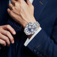 ✨🔮TINAIBIN Zwölf Sternzeichen & Sternenhimmel Diamant Automatikuhr Skelett Herrenuhr