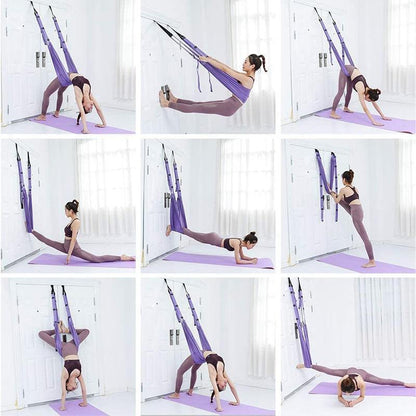 🧘‍♀️✨ Verbessertes Yoga-Dehnungsband – Mehrfachschlaufen, Verstellbar & Ideal für Flexibilität & Physiotherapie 💪