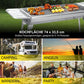 🔥 60% RABATT ! Klappbarer Outdoor-Grill aus Edelstahl – Perfekt für Camping, Garten & BBQ-Partys 🍖