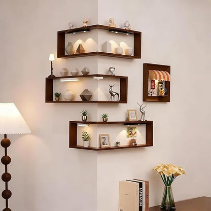 Schwebendes Würfelregal 3-teilig, Wandregal zur Darstellung