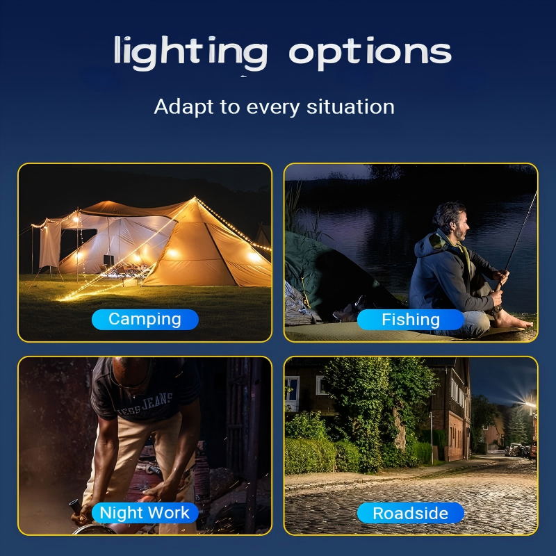 Solarbetriebene LED-Campingleuchte
