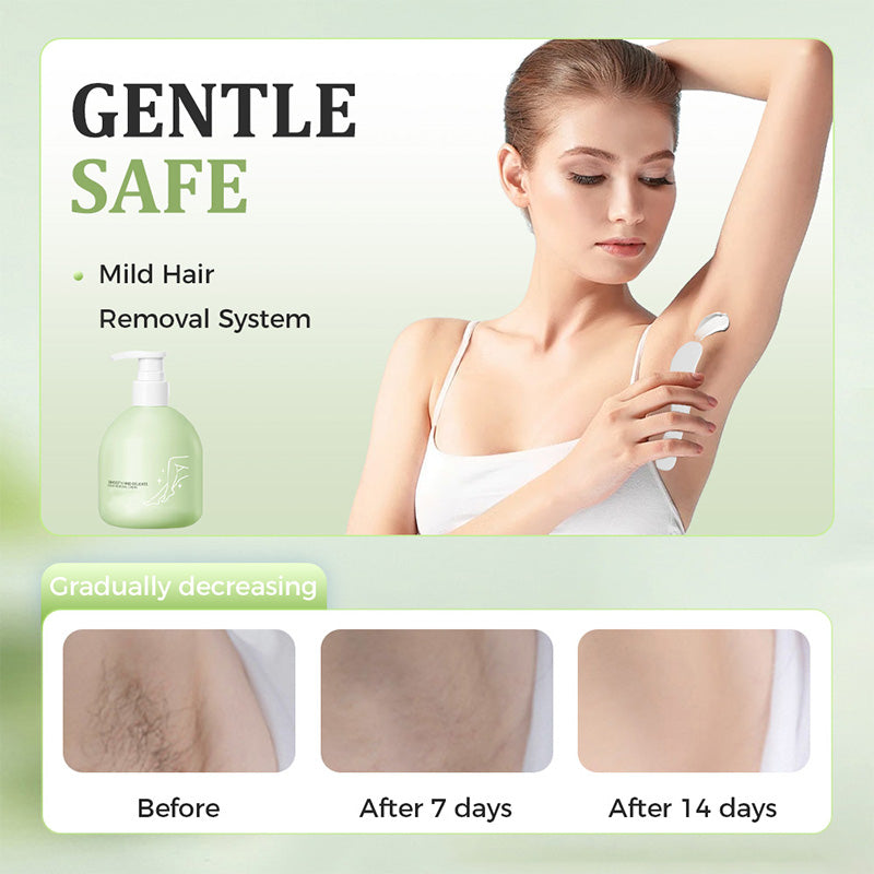 🧴 JETZT 50 % RABATT! 🪒 Mildes und schonendes Set – Haarentfernungscreme + Rasiermesser – Schmerzfrei für empfindliche Haut, keine dunklen Flecken oder Stoppeln 🌸