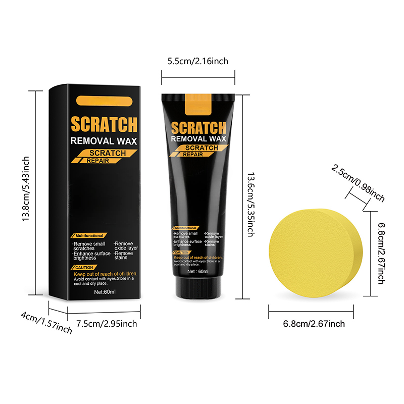 🚗1+1 GRATIS!! Effektives Kratzer-Reparaturwachs für Autos – Entfernt Schrammen, Bietet Schutz & Für Alle Lackfarben ✨
