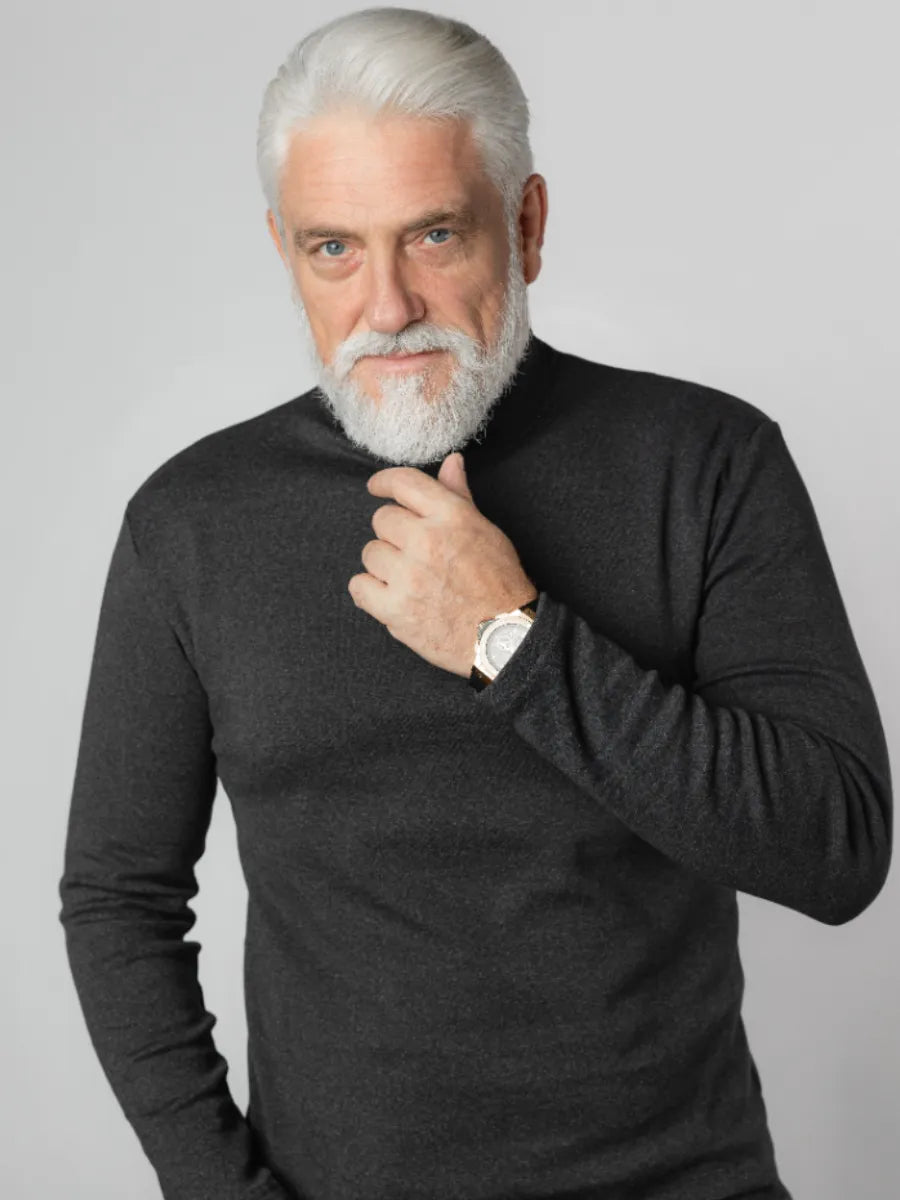 ❄️ Herren Hochkragen-Top – Warm, stylisch & zeitlos für Frühling/Herbst/Winter!