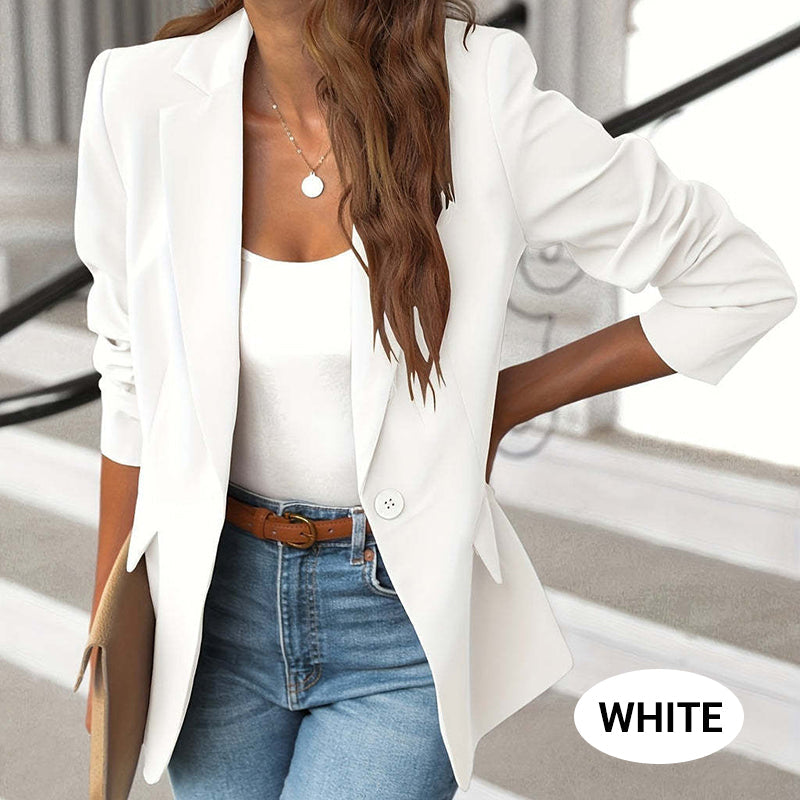 💎 -50% AUF DIE ELEGANTE SOFT-JACKE! 💎 Klassisches Revers, Ein-Knopf-Design & Luxus-Stoff für Büro & Freizeit🧥✨