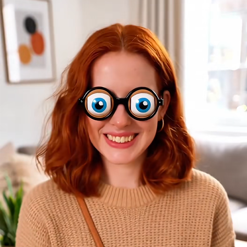 🥸 KAUFE 2, ERHALTE 1 GRATIS! ✨ Brille mit Augenzwinkern – LED-Blinklicht, Witziges Party-Spielzeug & Leicht 😉