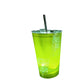 🥤Wasseraktivierter LED-Leuchtbecher mit Strohhalm – Für Partys, Bars & Veranstaltungen✨