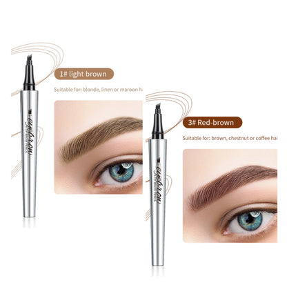 50% RABATT🧡3D-Wasserfester Microblading Augenbrauenstift mit 4-zackiger Spitze