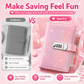 ✨ SparkleLock-Sparordner mit 3-stelligem Zahlenschloss – 100-seitiger Budget-Organizer zum Einstecken von Bargeld für Spar-Challenges, Geldziele und Geschenke 💖