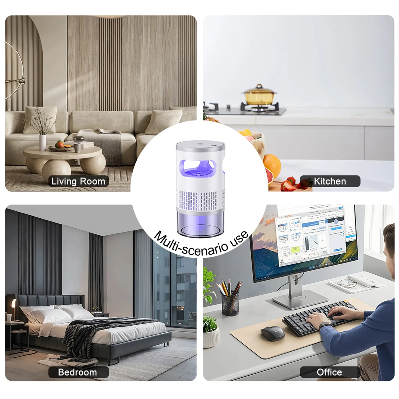 💐 LED-Insektenvernichter für Innen – Leise & Sicher fürs Schlafzimmer 🛏️🔇【Begrenzter Vorrat】