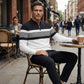 Herren-Set: Pullover mit grafischem Druck und Hose