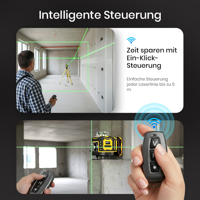 📏 Multifunktions-Laserwasserwaage – Selbstnivellierend, Horizontale & Vertikale Linien & Ideal für Heimwerker 🔧
