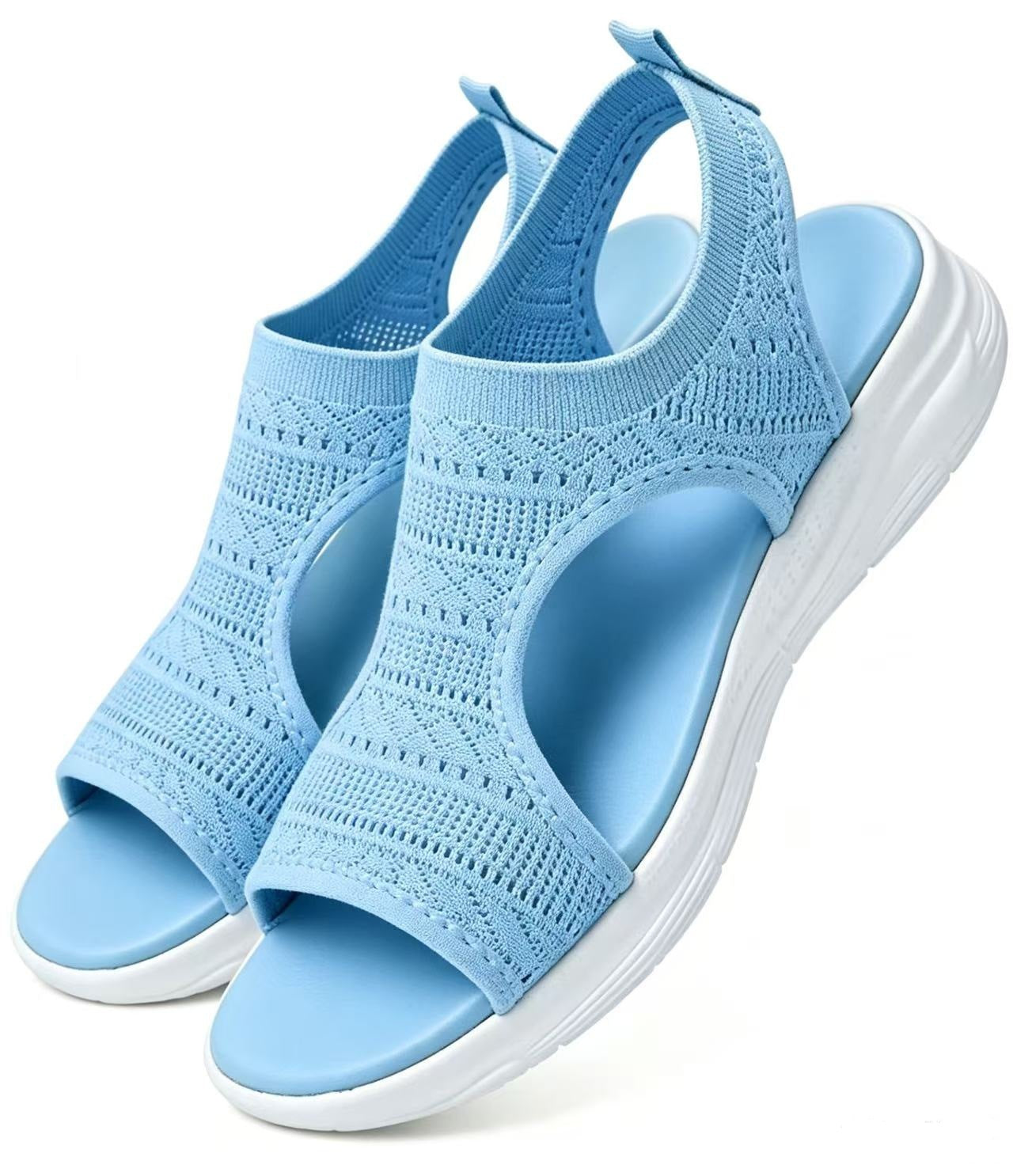 🎉 Halbpreis-Party! 🌺Bequeme atmungsaktive flache Sandalen mit offener Zehe für Damen im Sommer