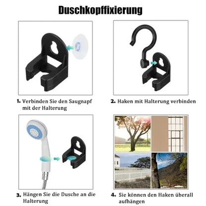 🚿✨Tragbare Campingdusche Mit Einstellbarem Durchfluss ✨Für Einfaches Und Bequemes Reinigen Im Freien!