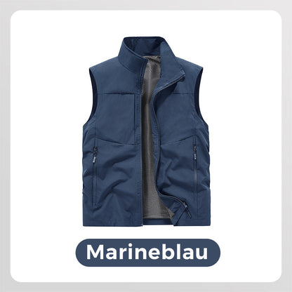 ⏳Begrenzte Zeit 55% Rabatt! 🏆Wasserdichte Cargoweste für Herren