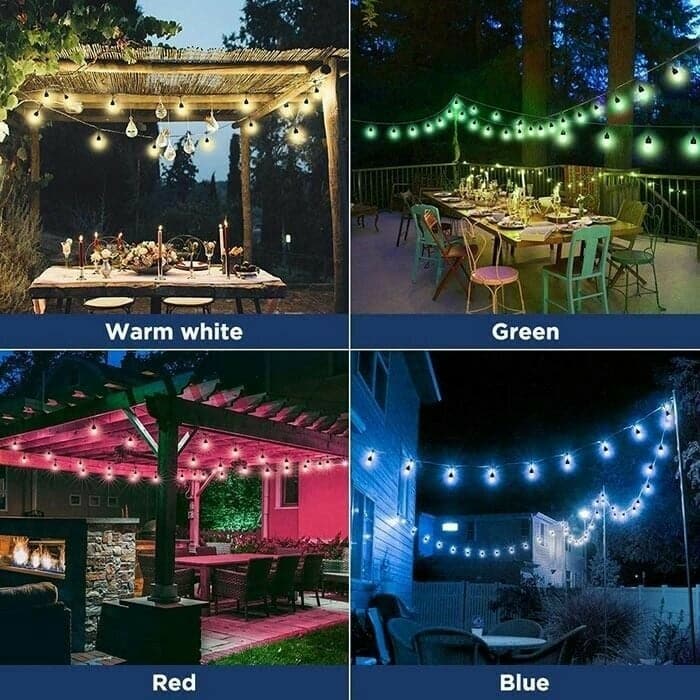 🌞✨Wasserdichte solarbetriebene LED-Lichtgirlanden für den Außenbereich💡