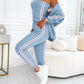 Dreiteiliges Set für Damen, bestehend aus einer Jacke und einer Baseballhose