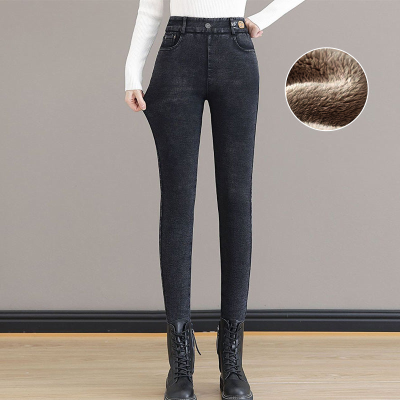 👖✨ WARME SKINNY-JEANS – Hohe Taille & Stretchmaterial, optimaler Tragekomfort für den Winter, trendiger Stil für den Alltag und Ausgehen ❄️💃
