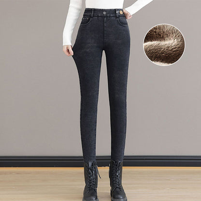 👖✨ WARME SKINNY-JEANS – Hohe Taille & Stretchmaterial, optimaler Tragekomfort für den Winter, trendiger Stil für den Alltag und Ausgehen ❄️💃