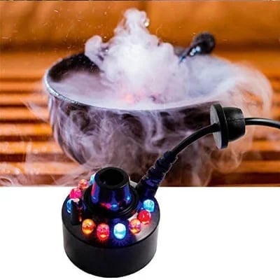 💨 JETZT 50 % RABATT! ⚡ Ultraschall-Nebelmaschine mit 12 LEDs – Erzeugt kühlen Nebel und farbiges Licht – Ideal für Luftbefeuchter, Springbrunnen oder Halloween-Dekoration – läuft leise im Wasser 💧✨