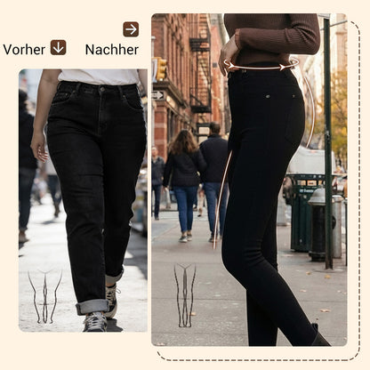 👖✨ WARME SKINNY-JEANS – Hohe Taille & Stretchmaterial, optimaler Tragekomfort für den Winter, trendiger Stil für den Alltag und Ausgehen ❄️💃