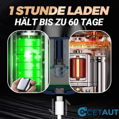 🔥 💦 Scharfer, bartloser, wasserdichter, tragbarer, schnell aufladbarer USB-Rasierer für Herren