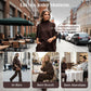 2-teiliges Oversize-Set aus Pullover und Hose für Damen