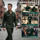 🔥Herren-Set aus Waffel-Button-Down-Jacke und Hose