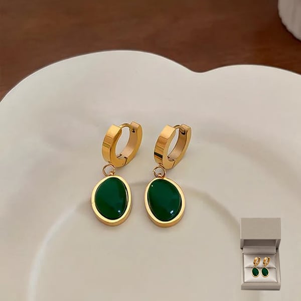 💚💍Smaragd Halskette Ohrringe Armband