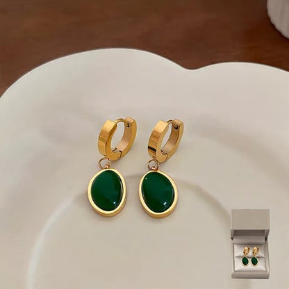 💚💍Smaragd Halskette Ohrringe Armband