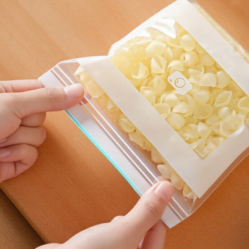 Transparente, lebensmittelechte, verstärkte Beutel mit Doppelverschluss