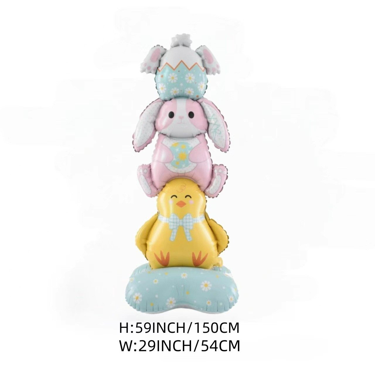 🎁 Oster-Frühbucher-Sale 🐰 Riesen 3D-Steh-Hase-Ballon – selbststehend für festliche Stimmung