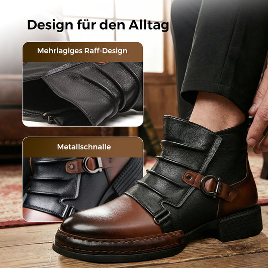 🏆58% RABATT👞Herren-Stiefeletten aus echtem Leder