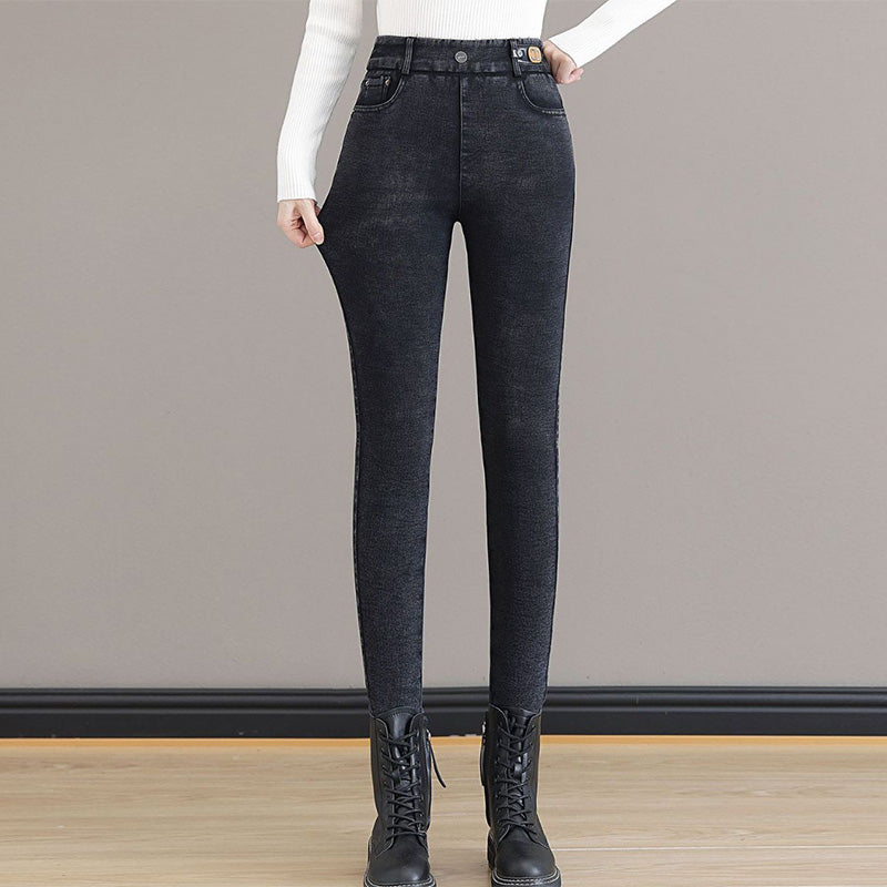 👖✨ WARME SKINNY-JEANS – Hohe Taille & Stretchmaterial, optimaler Tragekomfort für den Winter, trendiger Stil für den Alltag und Ausgehen ❄️💃