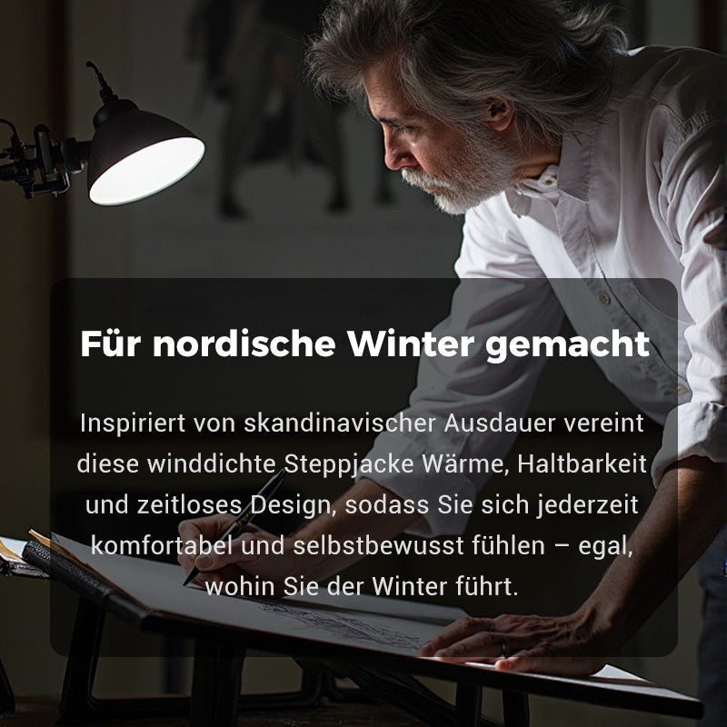 🔥Gepolsterte Windjacke mit Kapuze für Herren