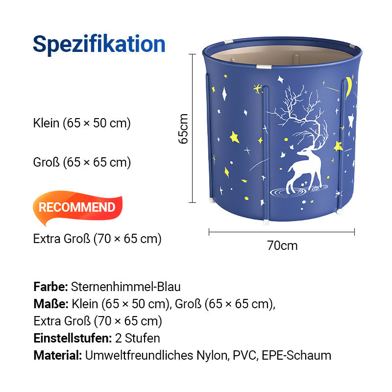 💧 Beheizte faltbare Badewanne für den Hausgebrauc