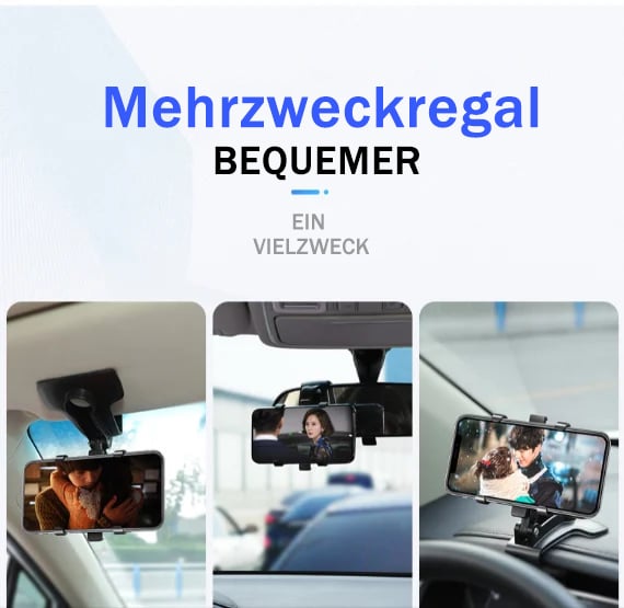 🏆2026 Neuankömmling 50% RABATT - 360-Grad-drehbare Handyhalterung fürs Armaturenbrett im Auto