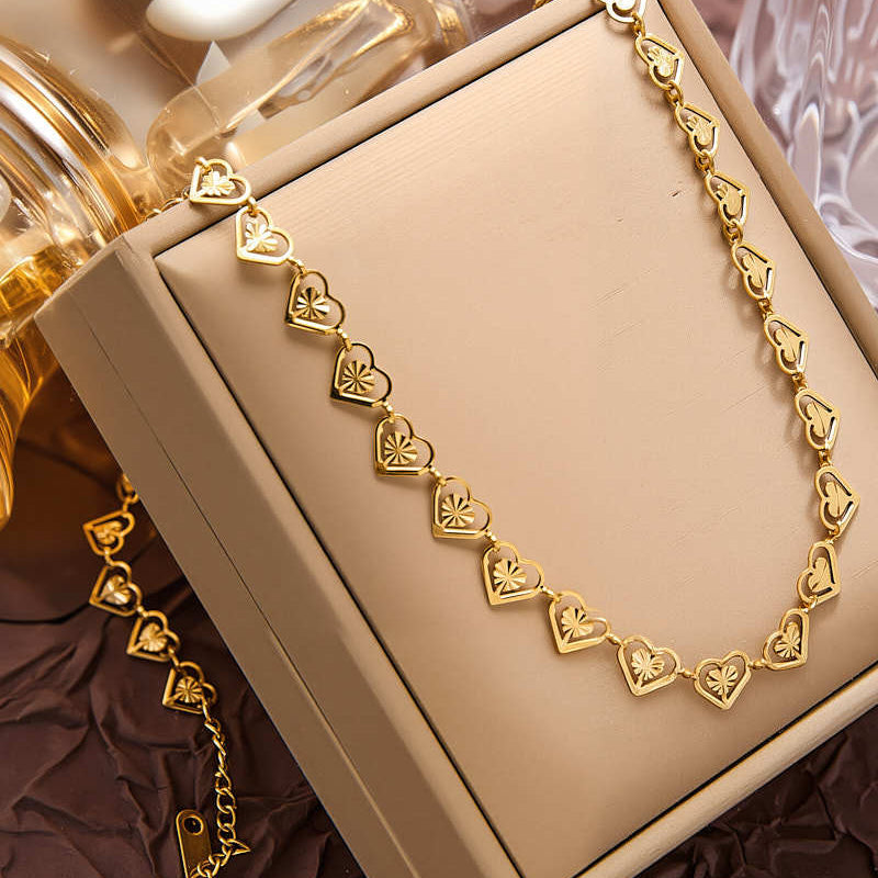 🎉 2026 Sale — Über 19.400 verkauft! 💛 Strahlendes Herz-Collier – Glamourös & Chic ✨