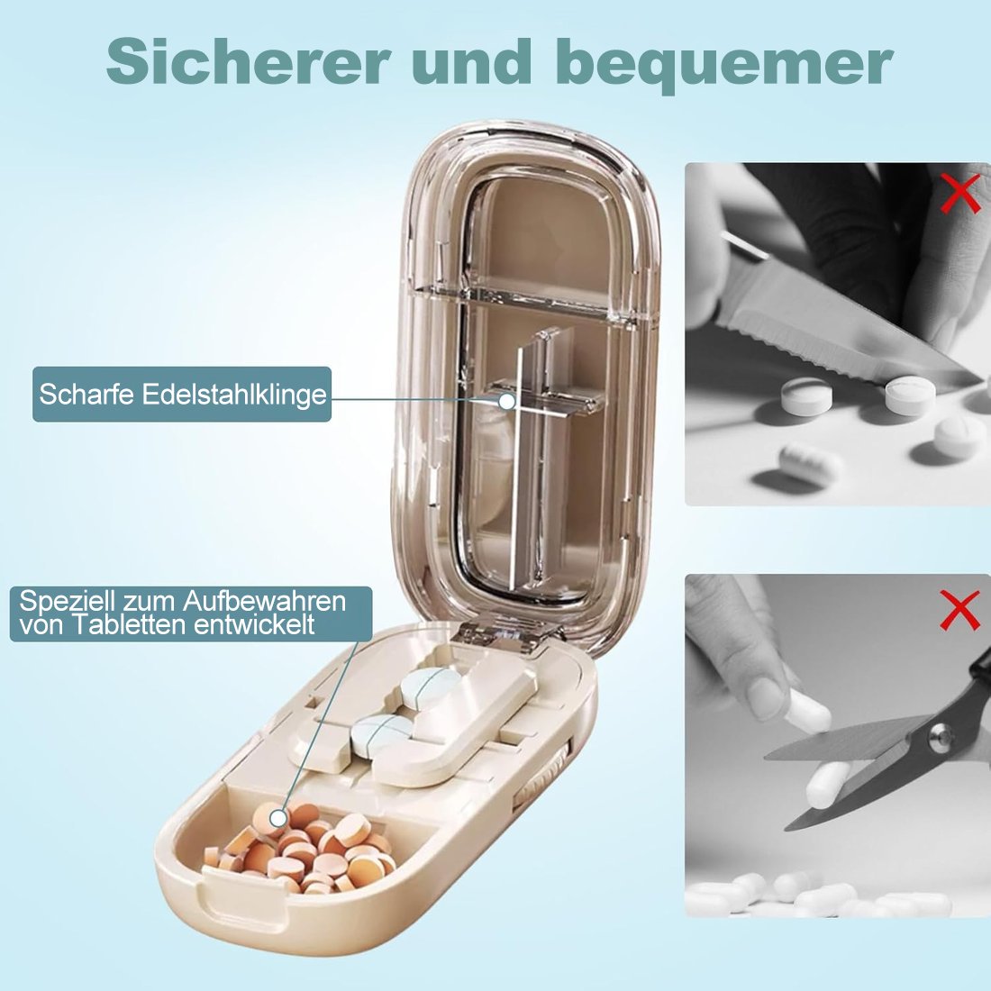🔥JETZT 50 % RABATT!🔥 🔥Tragbarer Pillenschneider