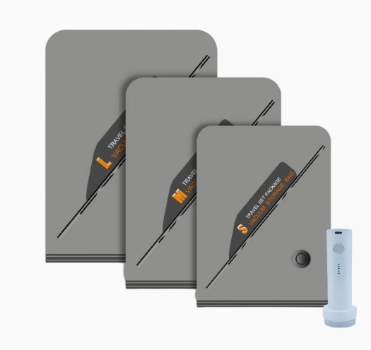 🧳 50% RABATT! 🔥 Set kabelloser Vakuum-Kompressionsbeutel für Reisen – Spart 50% Platz, kein Energieverbrauch – Leicht zu verstauen, perfekt für ältere Menschen – ideal für Kleidung und Bettwäsche 📦