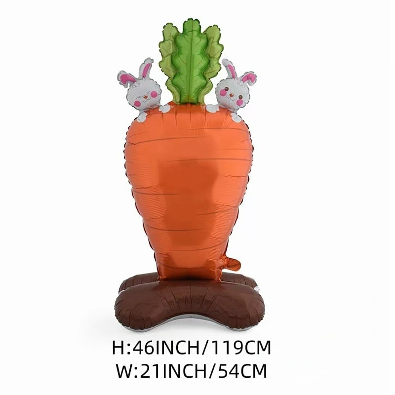 🎁 Oster-Frühbucher-Sale 🐰 Riesen 3D-Steh-Hase-Ballon – selbststehend für festliche Stimmung