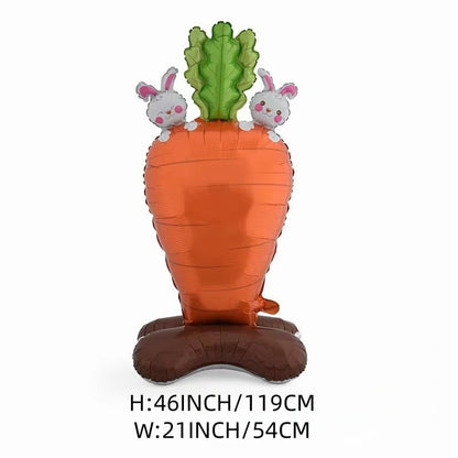 🎁 Oster-Frühbucher-Sale 🐰 Riesen 3D-Steh-Hase-Ballon – selbststehend für festliche Stimmung