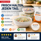 🥗 Einweg-Stretch-Lebensmittelabdeckhauben | 300 Stück | mikrowellengeeignet & gefrierfest
