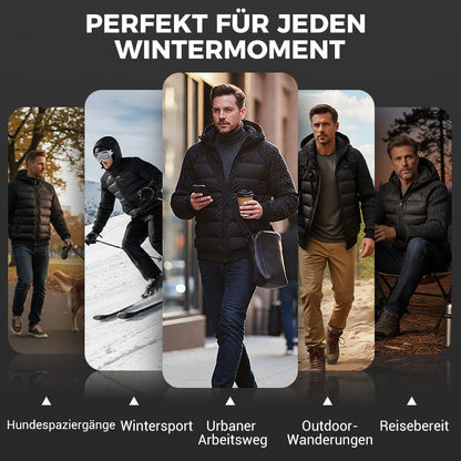 🔥Gepolsterte Windjacke mit Kapuze für Herren