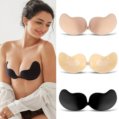 💘🧡 Selbstklebender Push-Up-BH – Unsichtbar & komfortabel | Trägerlos & wiederverwendbar!
